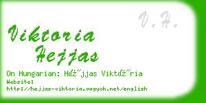 viktoria hejjas business card